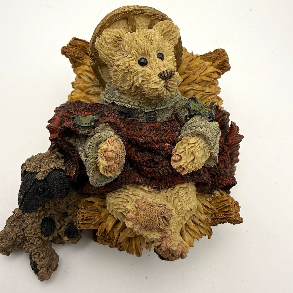 VTG Boyds Bears & Friends Baldwin Nativity Series #1 Baby Manger 1996 #2403